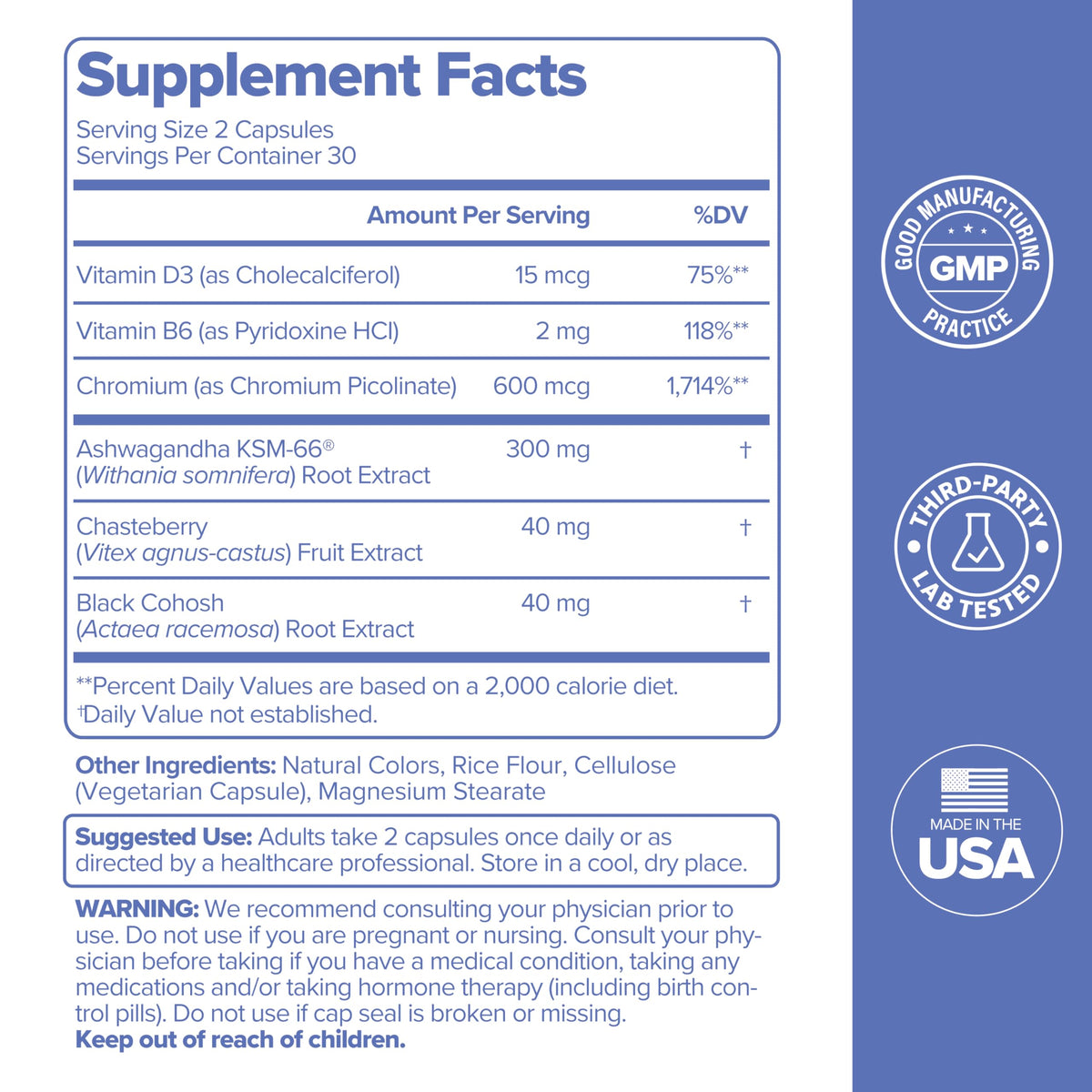 O Positiv MENO Vitamins for Menopause - Hormone-Free Menopause Supplement for Women - Black Cohosh & Ashwagandha KSM-66 - Helps Relieve Hot Flashes, Night Sweats, Mood Swings - 30 Servings (Pack of 1) O PositivBuy Supplements Australia