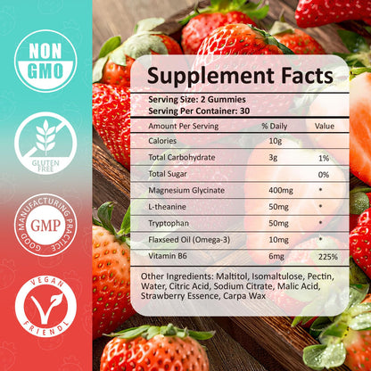 Magnesium Glycinate Gummies 400mg, Sleep & Relaxation Support, Sugar Free Vegan Magnesium Gummies for Adults Magnesium Supplements for Muscle Cramps, Stress Relief, Calm Mood,High Absorption, 60 Count TerbalrootBuy Supplements Australia