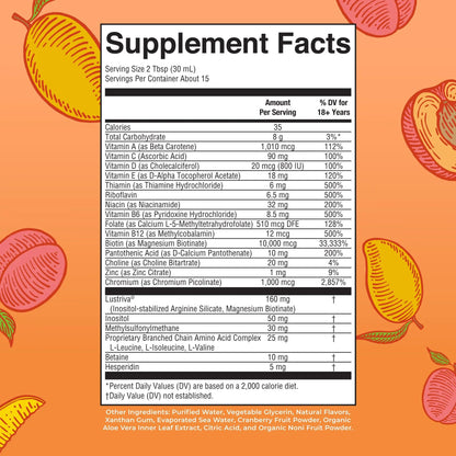 MaryRuth's MaryRuth's Liquid Morning Multivitamin +Hair Growth (Peach Mango, 15.22oz) & Iron Liquid (Berry) | Clean Label Project Verified® | MARYRUTH'SBuy Supplements Australia