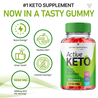 (3 Pack) Active Keto Gummies for Weight Loss Active Keto ACV Gummies Advanced FyvusBuy Supplements Australia