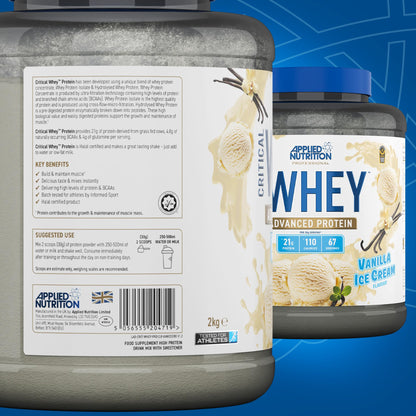 Applied Nutrition Critical Whey Protein Powder 2kg - High Protein Powder, Protein Milkshake Applied NutritionBuy Supplements Australia