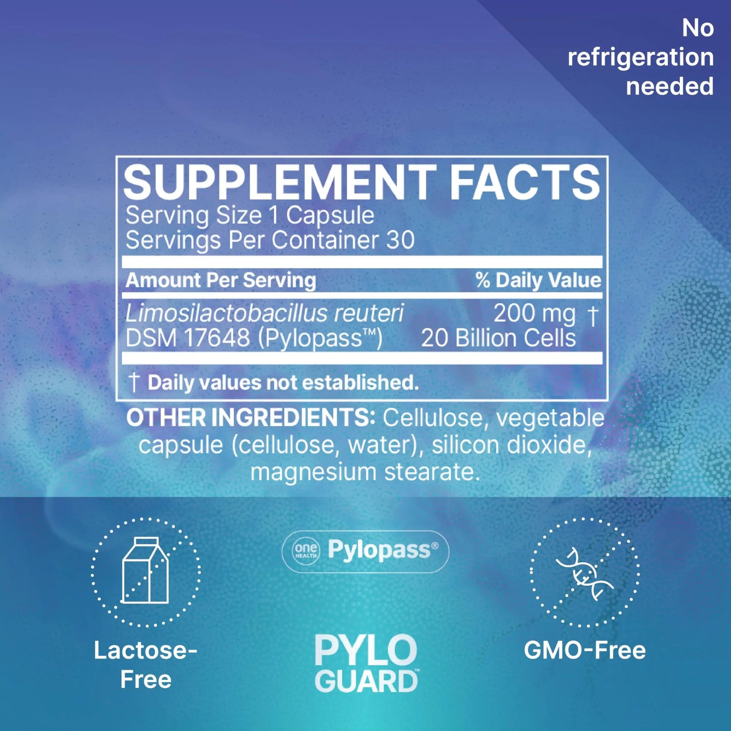 Microbiome Labs PyloGuard - Patented L reuteri DSM17648 to Improve Digestive Comfort - Gut Health & Immune Support Supplement - Postbiotic (30 Capsules) Microbiome LabsBuy Supplements Australia