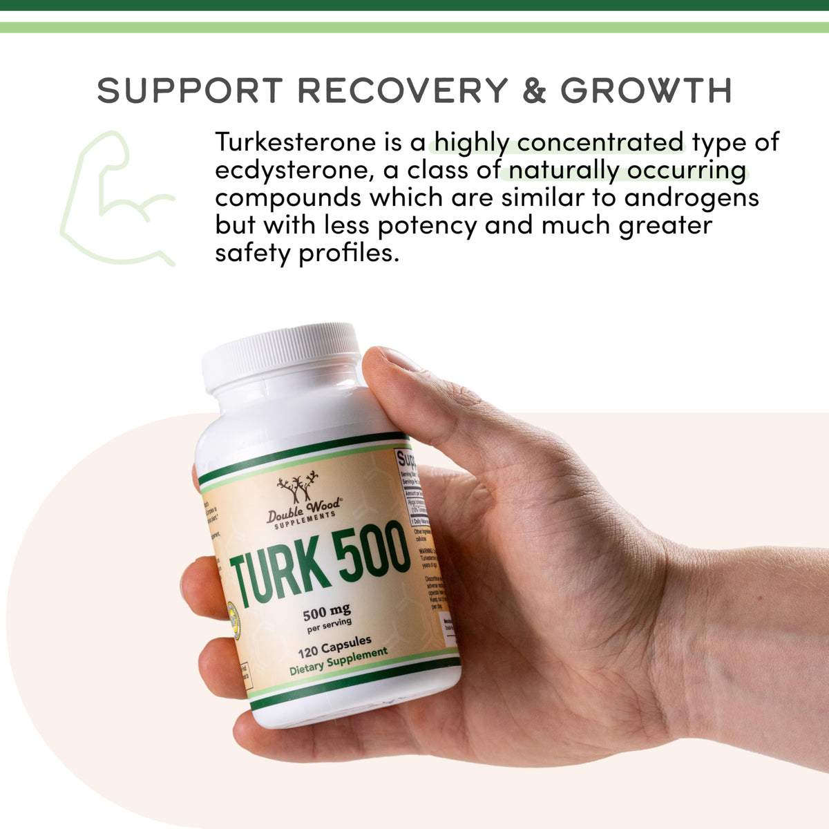 Turkesterone Supplement 500mg, 120 Capsules (Ajuga Turkestanica Extract Std. to 10% Turkesterone) Similar to Ecdysterone for Men's Health Support (Manufactured and Tested in the USA) by Double Wood Double Wood SupplementsBuy Supplements Australia