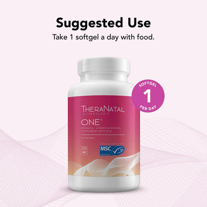 Theralogix TheraNatal One Prenatal Vitamin - 90-Day Supply - Prenatal Multivitamin TheralogixBuy Supplements Australia