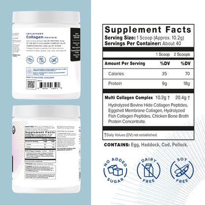 Organifi Unflavored Collagen Powder - Supports Stronger Skin, Nail, and Hair, 40 Servings OrganifiBuy Supplements Australia