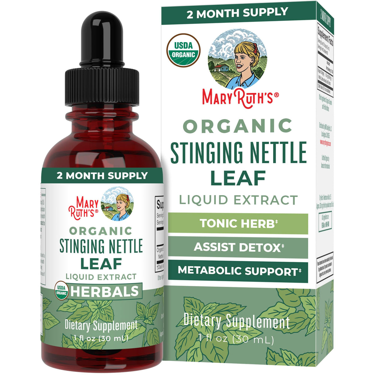 MaryRuth Organics Stinging Nettle Leaf Extract | Detox Supplement Herbal Drops | USDA Organic | Vegan | Non-GMO | Gluten Free | 1 Fluid Oz MARYRUTH'SBuy Supplements Australia