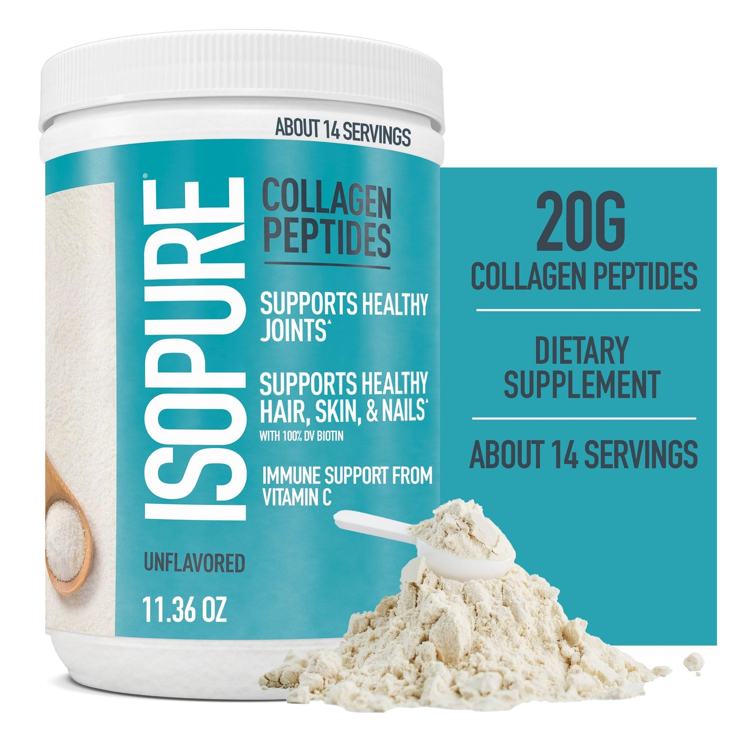 Bundle of Isopure Unflavored Organic Vegan Pea Protein Powder, Dairy Free with Amino IsopureBuy Supplements Australia