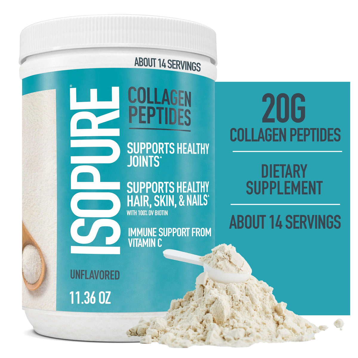 Bundle of Isopure Unflavored Organic Vegan Pea Protein Powder, Dairy Free with Amino IsopureBuy Supplements Australia