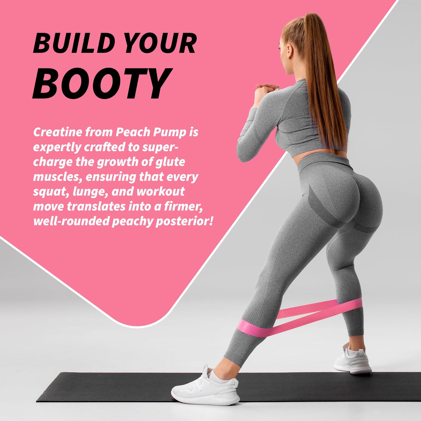 Creatine Supplement for Women's Booty Gains - Unflavored Micronized Creatine Peach PumpBuy Supplements Australia