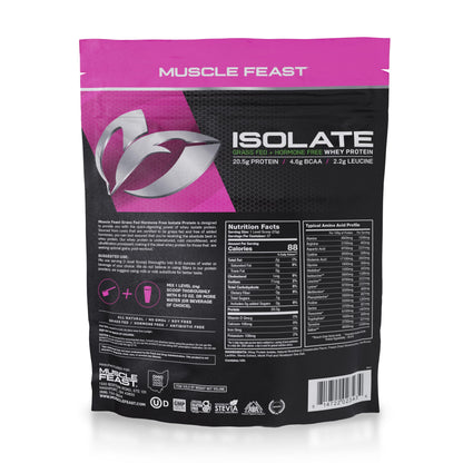 Muscle Feast Grass-Fed Whey Protein Isolate, All Natural Hormone Free Pasture Raised Muscle FeastBuy Supplements Australia