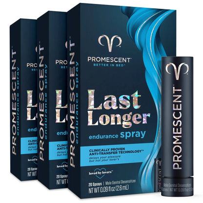 Promescent Prolonging Delay Spray for Men Unique Topical Lidocaine Formula for Better and Maximized Sensation and Climax (3 Travel Size Pack) - Size 2.6 ml Promescent buy supplements Au