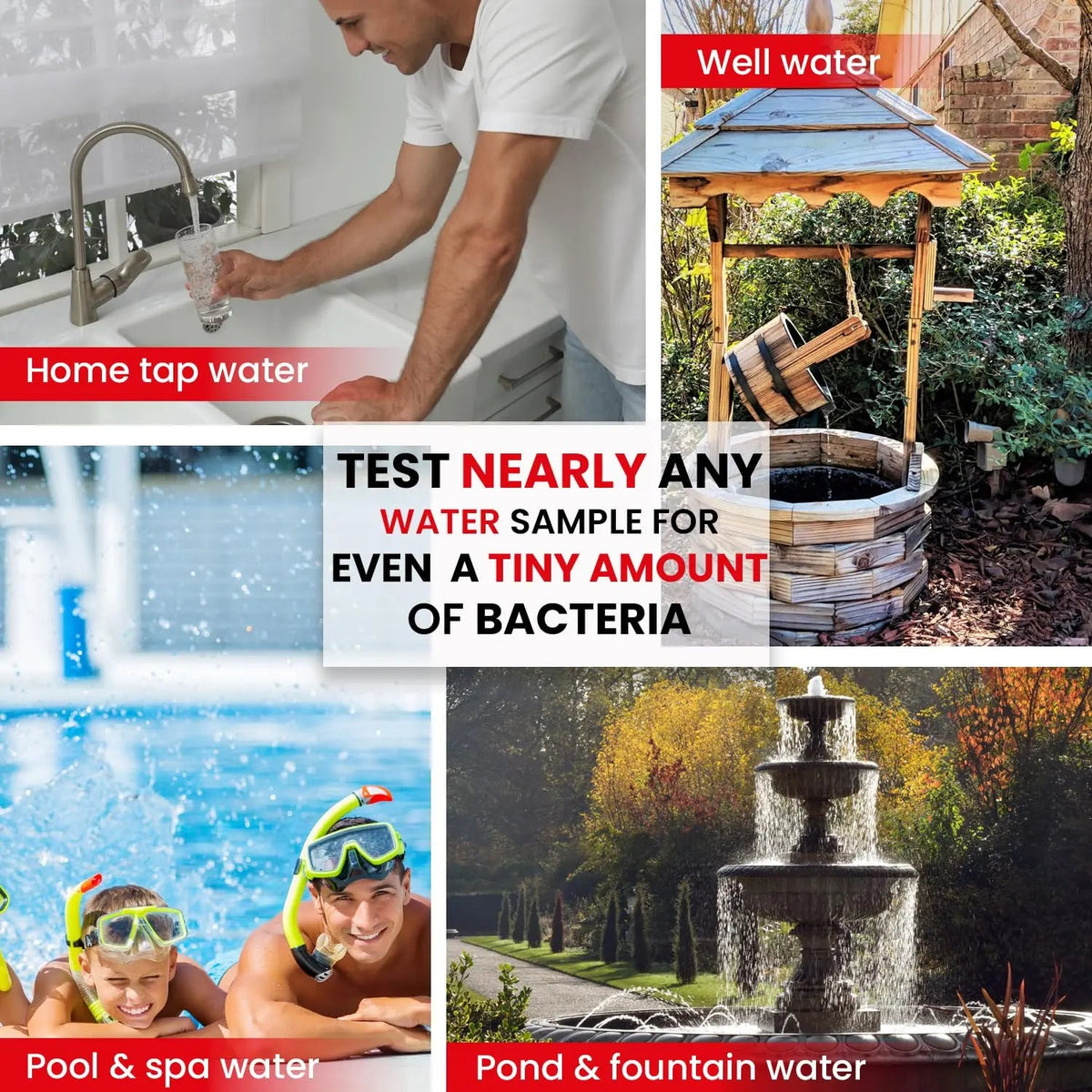 Bacteria Water Test Kit – Coliform, E. coli & Salmonella Detection for Well & Tap Water | Rapid Home Drinking Water Screening Kit with Lab-Quality Results | Leaping Lynx Leaping LynxBuy Supplements Australia