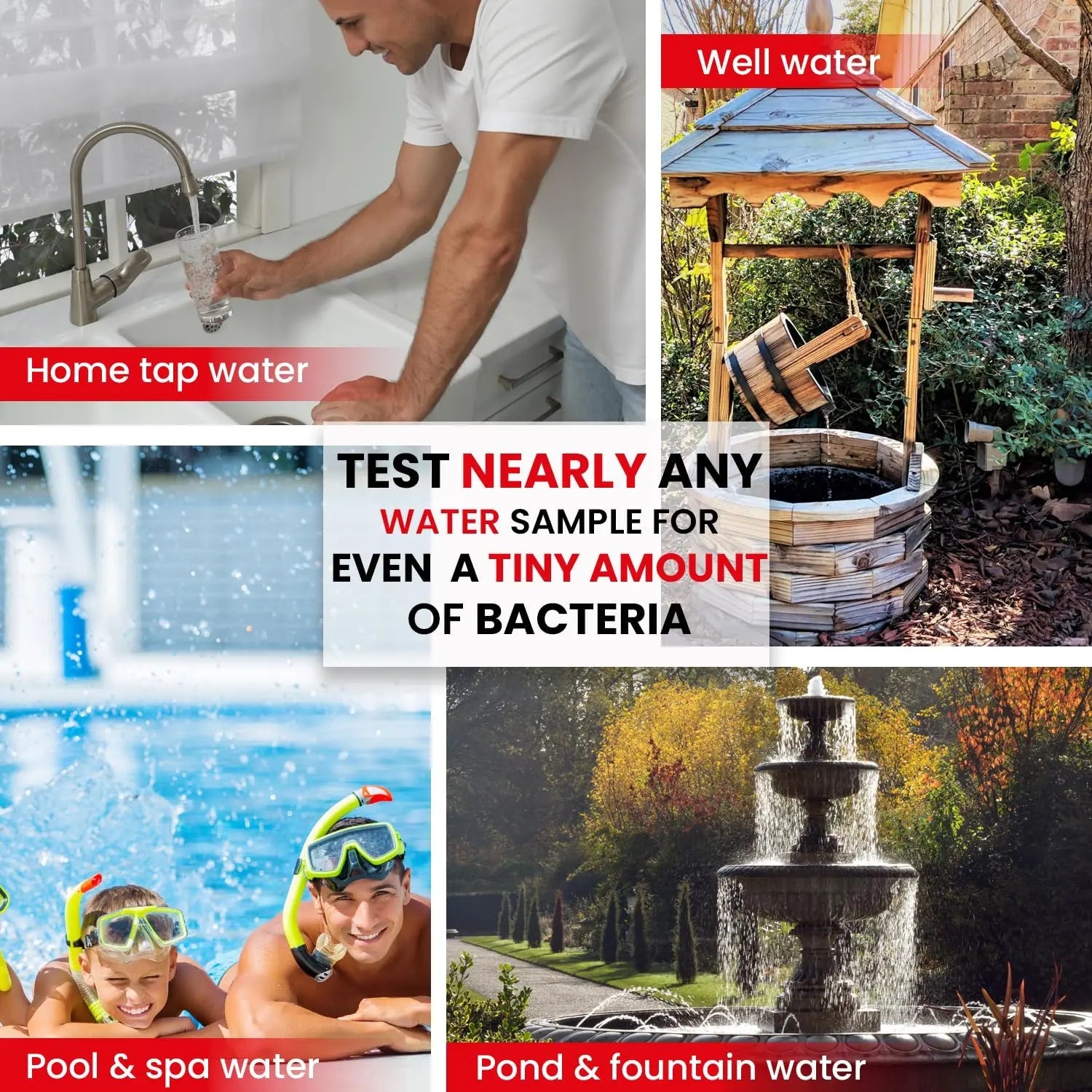 Bacteria Water Test Kit – Coliform, E. coli & Salmonella Detection for Well & Tap Water | Rapid Home Drinking Water Screening Kit with Lab-Quality Results | Leaping Lynx Leaping LynxBuy Supplements Australia