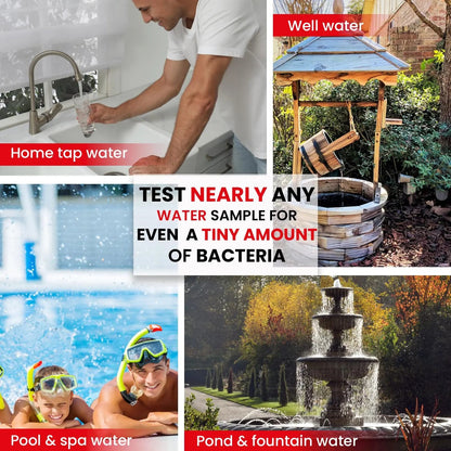 Bacteria Water Test Kit – Coliform, E. coli & Salmonella Detection for Well & Tap Water | Rapid Home Drinking Water Screening Kit with Lab-Quality Results | Leaping Lynx Leaping LynxBuy Supplements Australia