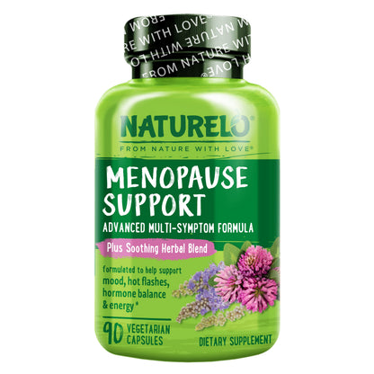 NATURELO Menopause Supplements for Women, Herbal Blend with Black Cohosh for Menopause Hot Flashes Advanced Estrogen Multi-Symptom Formula 90 Capsules NATURELOBuy Supplements Australia