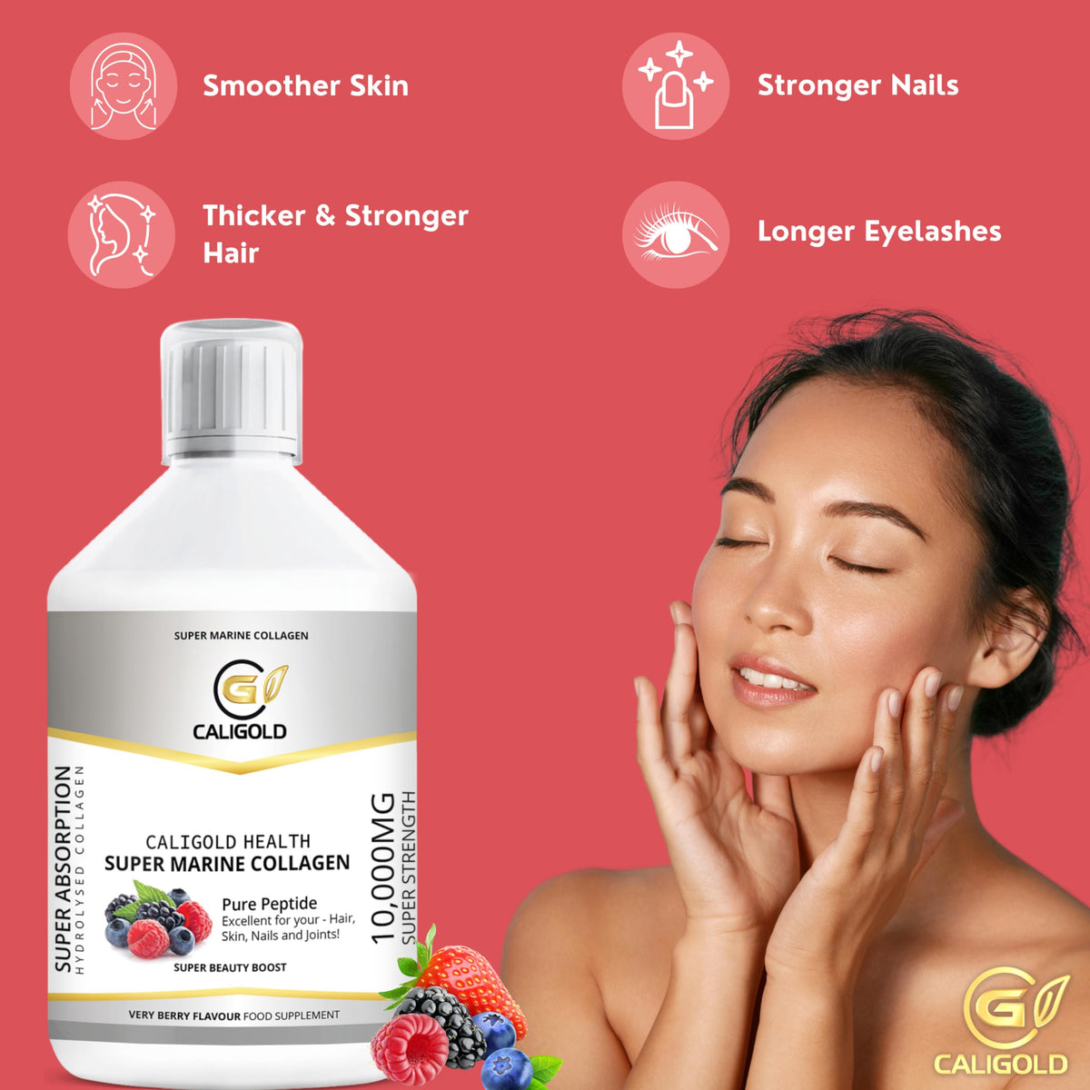 CALIGOLD Health Super Marine Collagen Liquid - Excellent for Hair, Skin, Nails and Joints CALIGOLDBuy Supplements Australia