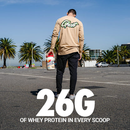 GHOST Whey Protein Powder, Peanut Butter Cereal Milk - 2LB Tub, 26G of Protein GHOSTBuy Supplements Australia