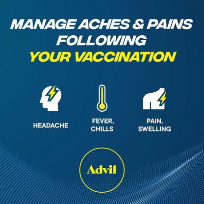 Advil Pain Reliever and Fever Reducer, Pain Relief Medicine with Ibuprofen 200mg for Headache, Backache, Menstrual Pain and Joint Pain Relief - 50x2 Coated Tablets AdvilBuy Supplements Australia
