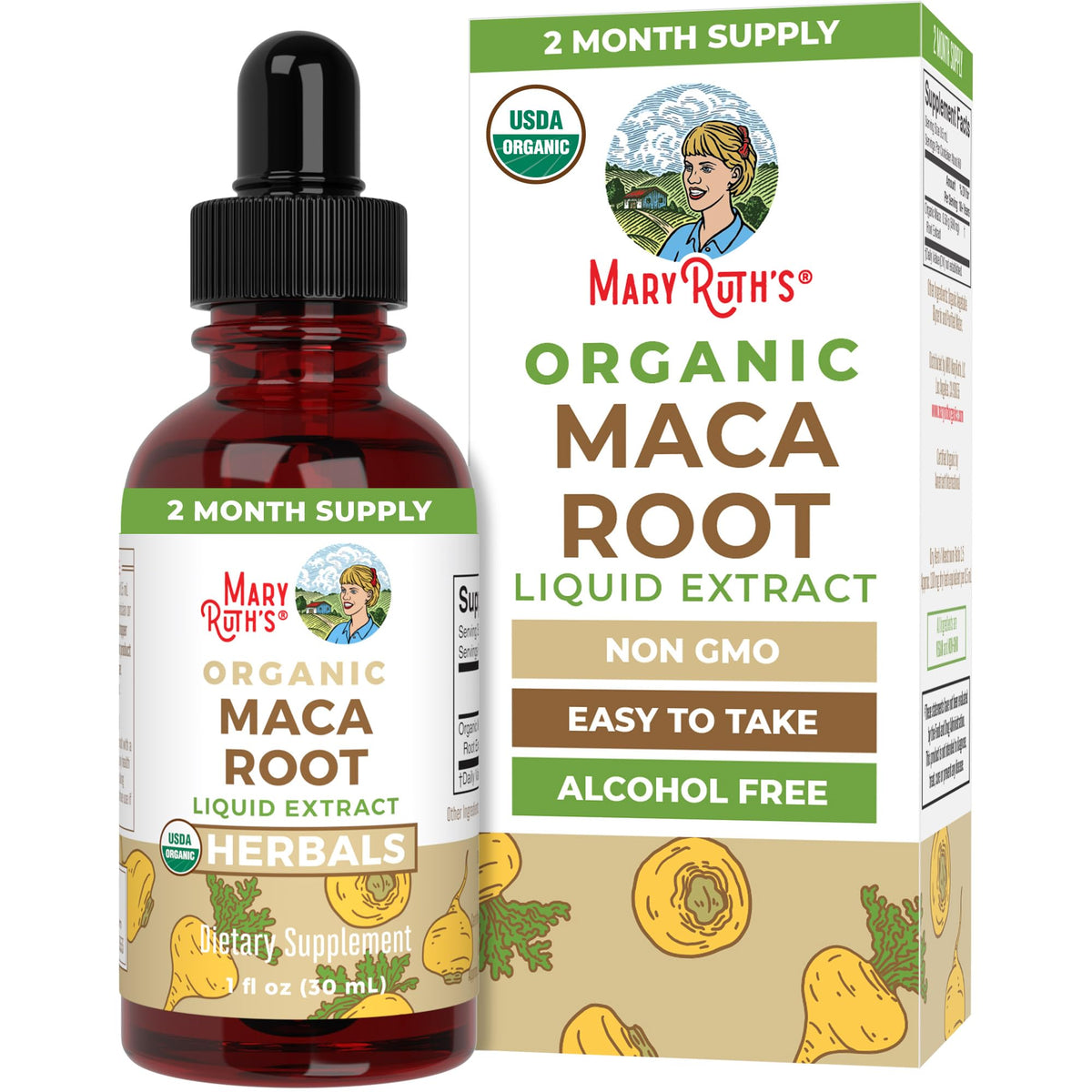 MaryRuth’s USDA Organic Maca Root Liquid Drops | Vegan | Non-GMO | Gluten Free | Alcohol Free | 1 Fl Oz MARYRUTH'SBuy Supplements Australia