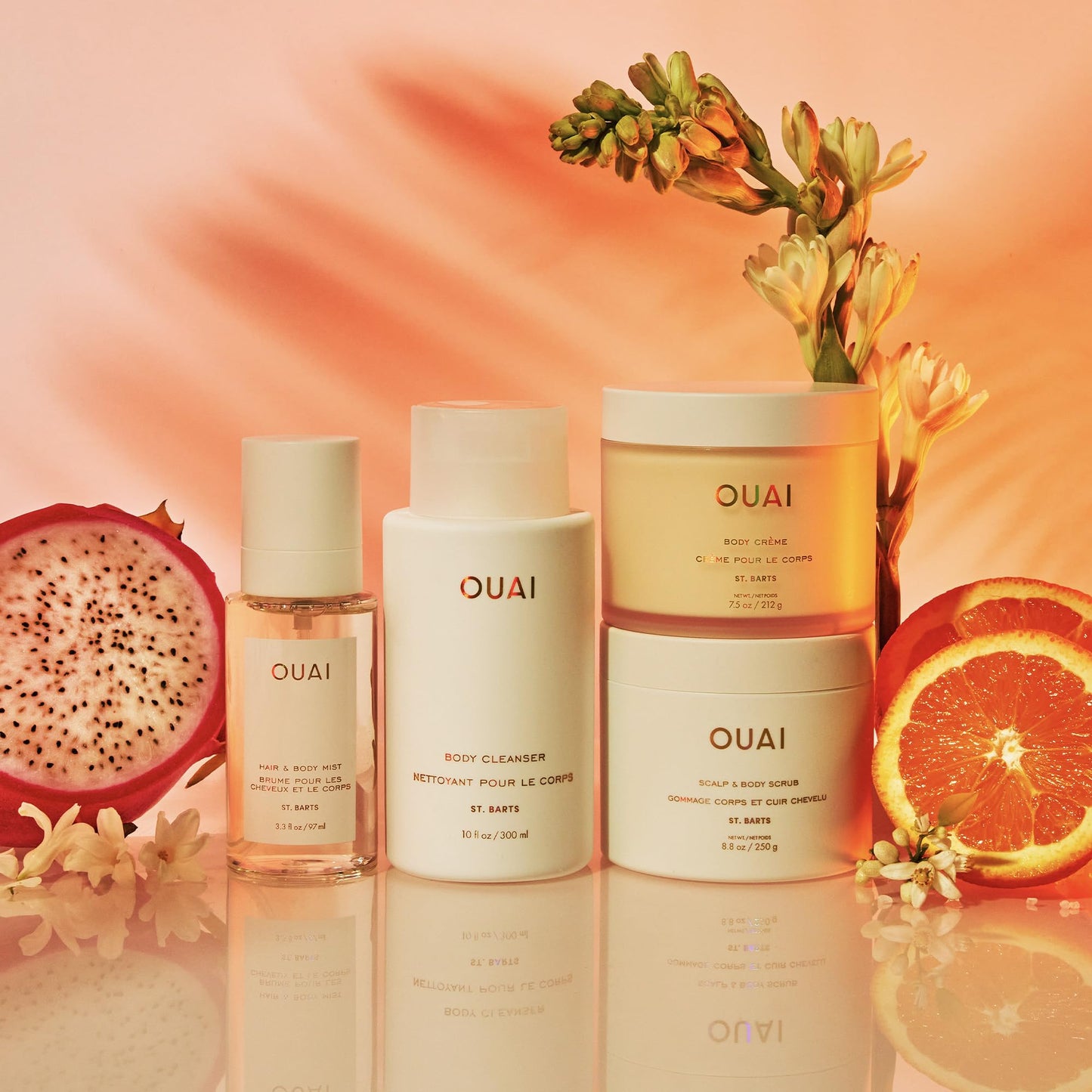 OUAI St. Barts Hair and Body Mist - Tropical-Scented Hair Perfume and Body Spray - Notes of Dragonfruit, Orange Blossom, Tuberose & Musk (8 Fl Oz) OUAIBuy Supplements Australia