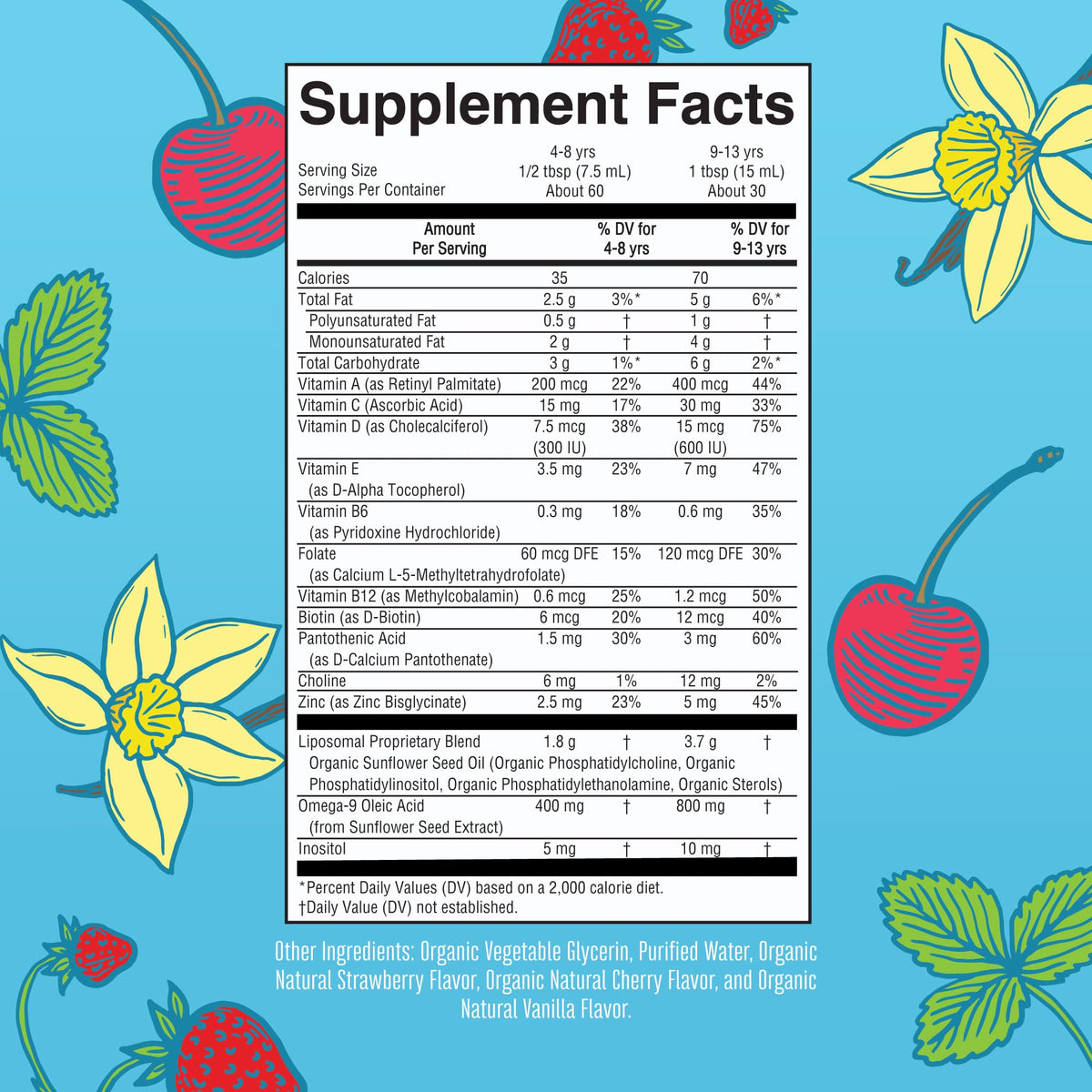MaryRuth Organics Kids Multivitamin Liposomal | Vegan, Sugar-Free Vitamins for Kids | Ages 4+ | 2 Month Supply | 15.22 Fl Oz MaryRuth OrganicsBuy Supplements Australia