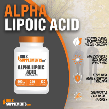 BULKSUPPLEMENTS.COM Alpha Lipoic Acid Capsules - ALA Supplement, Alpha Lipoic BULKSUPPLEMENTS.COMBuy Supplements Australia