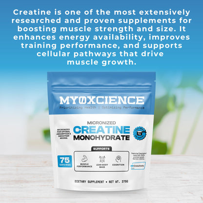 MYOXCIENCE Micronized Creavitalis Creatine | The World’s Purest Micronized Form of Creatine Monohydrate | Supports Muscle Performance