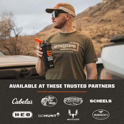 MTN OPS Ignite Trail Packs Energy Drink Powder, Gluten Free Nootropic Supplement Drink Mix, L Arginine, L Citrulline, Caffeine & Nootropic Sugar Free Drink Mix, 20 Servings, Tiger's Blood MTN OPSBuy Supplements Australia