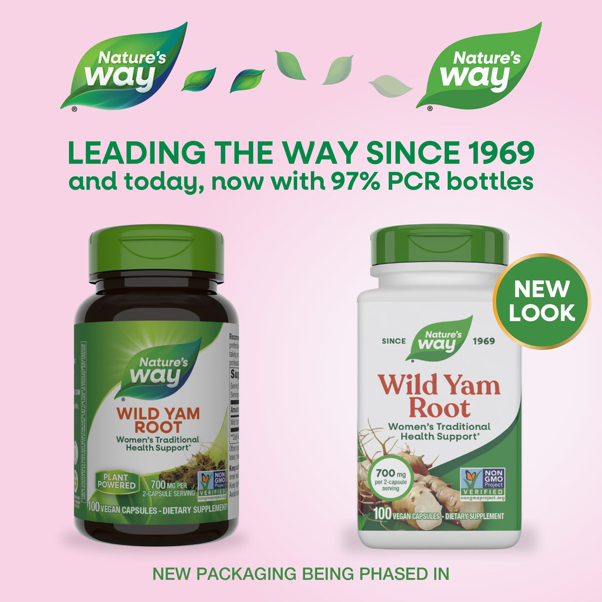 Nature's Way Wild Yam Root Capsules, Women's Traditional Health Support*, 700 mg per 2-Capsule Serving, Non-GMO Project Verified, 100 Vegan Capsules (Packaging May Vary) Nature's WayBuy Supplements Australia