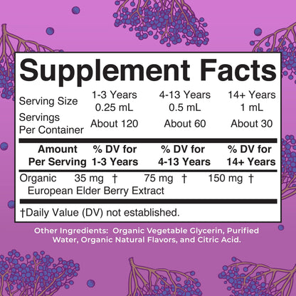 MARYRUTH'S Elderberry Liquid Drops for Adults & Kids | Immune Support | Antioxidant | Overall Wellness | Elder Berry Extract | USDA Organic | Sugar Free | Vegan | Non-GMO | Gluten Free | 1 Fl Oz MARYRUTH'SBuy Supplements Australia