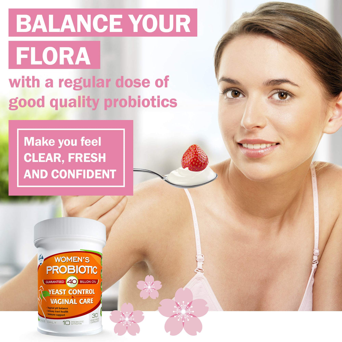 TAIGASEA Probiotics for Women, 40 Billion CFU, 10 Strains for Yeast Control, Vaginal and Urinary Tract Health TAIGASEABuy Supplements Australia