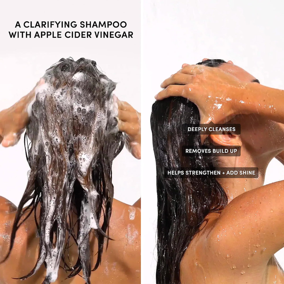 OUAI Detox Shampoo + Refill - Clarifying Shampoo for Build Up, Oil, Product & Hard Water - Apple Cider Vinegar & Keratin for Clean, Refreshed Hair - Sulfate Free Hair Care (2 Count, 10 Oz/32 Oz) OUAIBuy Supplements Australia