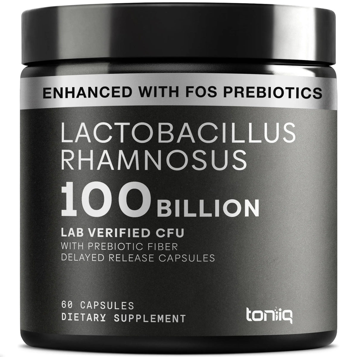 Toniiq Lactobacillus Rhamnosus – Ultra High Strength 100B CFU with Prebiotic FOS – Delayed Release Capsules – Third-Party Lab Tested – 60 Capsules Toniiq buy supplements Au