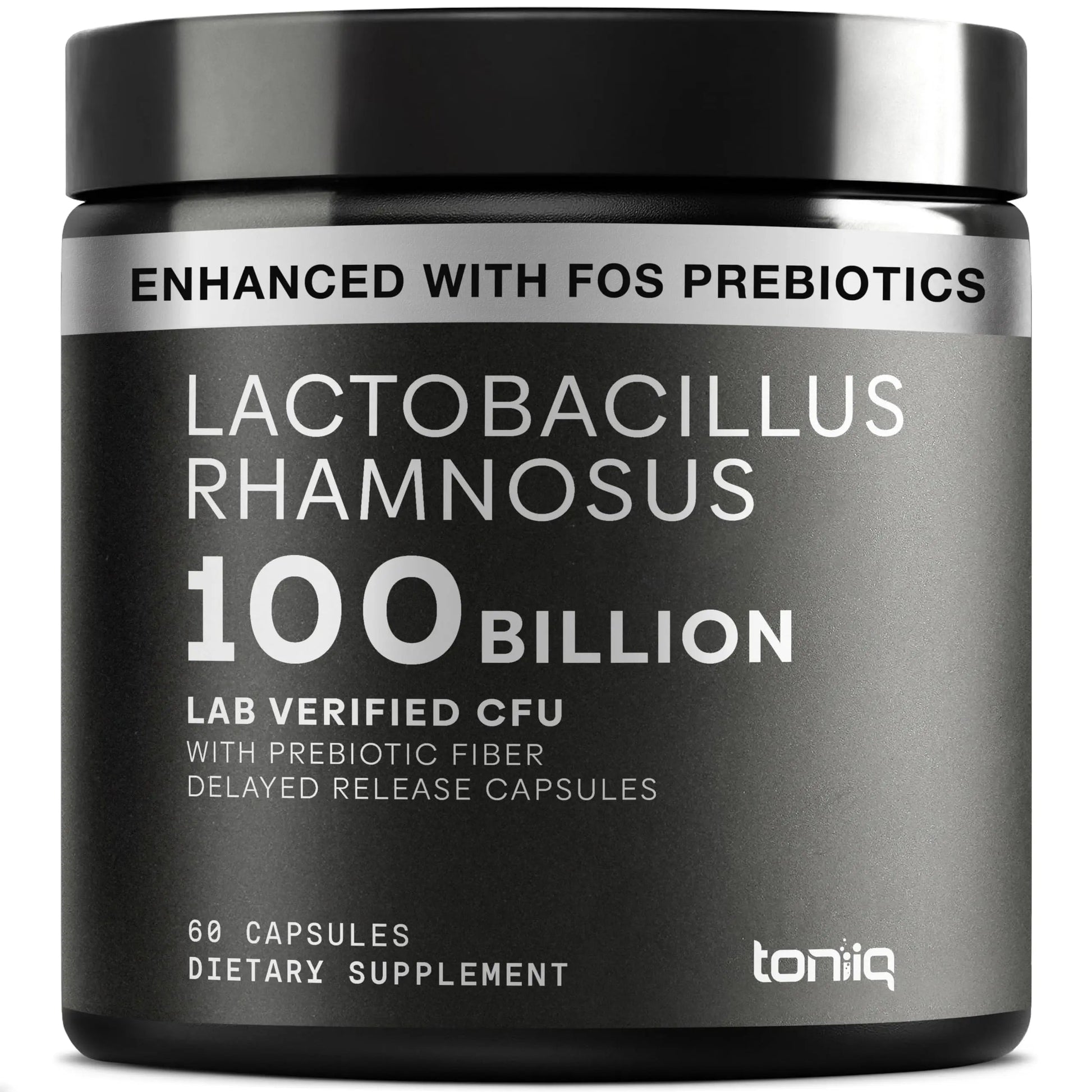Toniiq Lactobacillus Rhamnosus – Ultra High Strength 100B CFU with Prebiotic FOS – Delayed Release Capsules – Third-Party Lab Tested – 60 Capsules Toniiq buy supplements Au