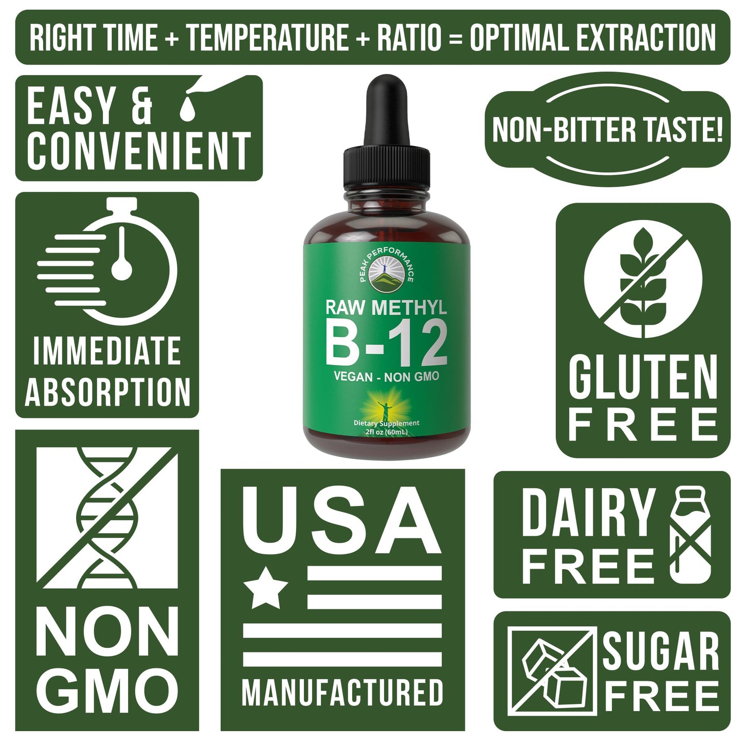 Raw Methyl B12 Liquid Drops. Sublingual Fast Acting Advanced Vegan B 12 Liquid Vitamin Supplement. High Bioavailability Methylcobalamin B-12 Vitamins for Energy, Focus and Relief. for Men + Women Peak PerformanceBuy Supplements Australia
