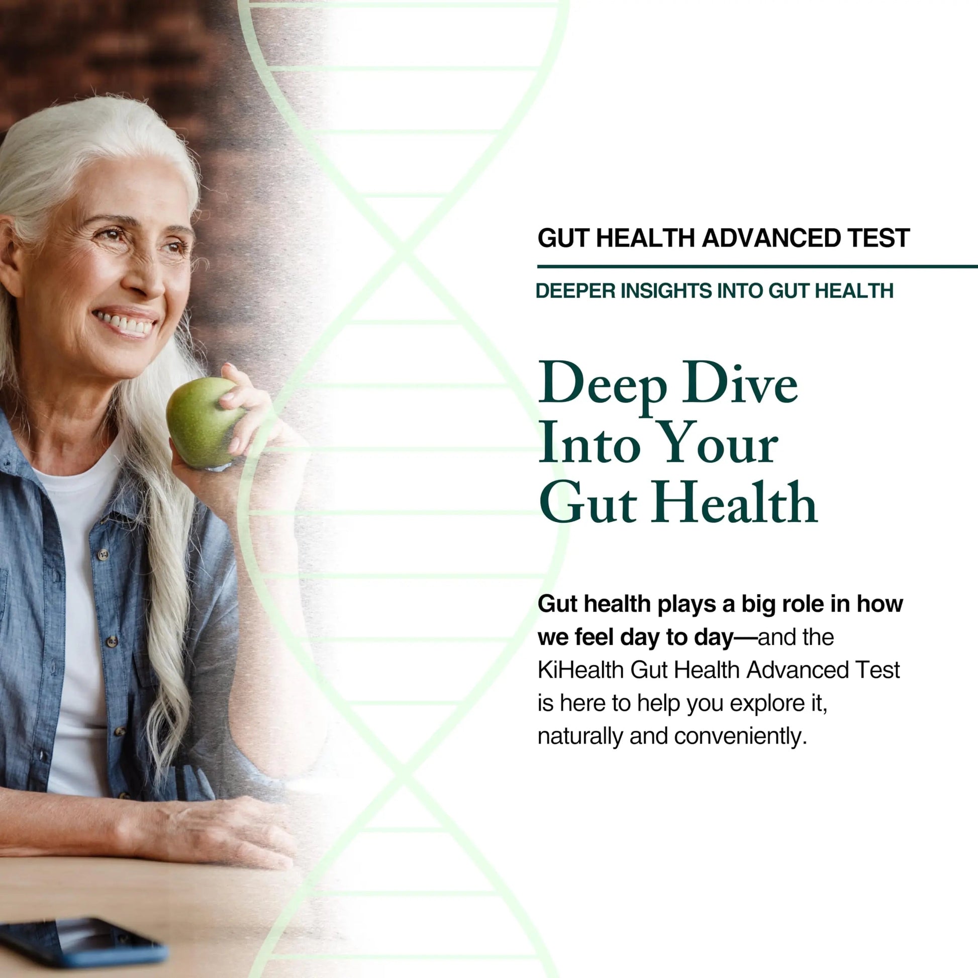 KiHealth – Gut Health Advanced Test – Comprehensive Stool Test for Microbiome, Digestion, & Inflammation – at-Home Kit KihealthBuy Supplements Australia