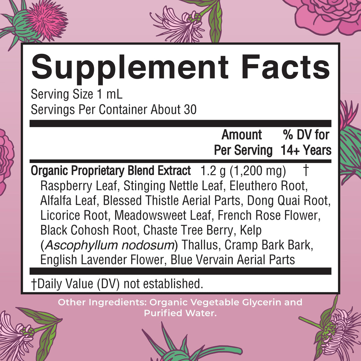 MaryRuth Organics USDA Organic Women's Wellness Liquid Herbal Supplements | Includes Stinging Nettle, Raspberry Leaf, Eleuthero Root, Chaste Tree Berry | Menstrual Support | Non-GMO, Vegan MARYRUTH'SBuy Supplements Australia