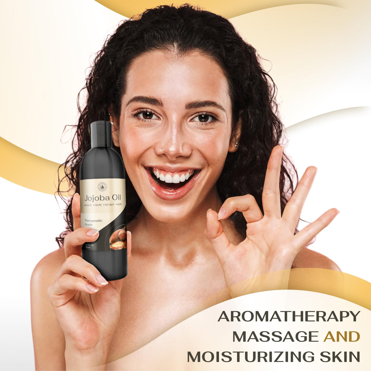 Sweet Oil - Hair and Skin Softener, Organic Natural Carrier Body Oil, Carrier Oil for Essential Oils - Massage Oil Renewal AestheticsBuy Supplements Australia