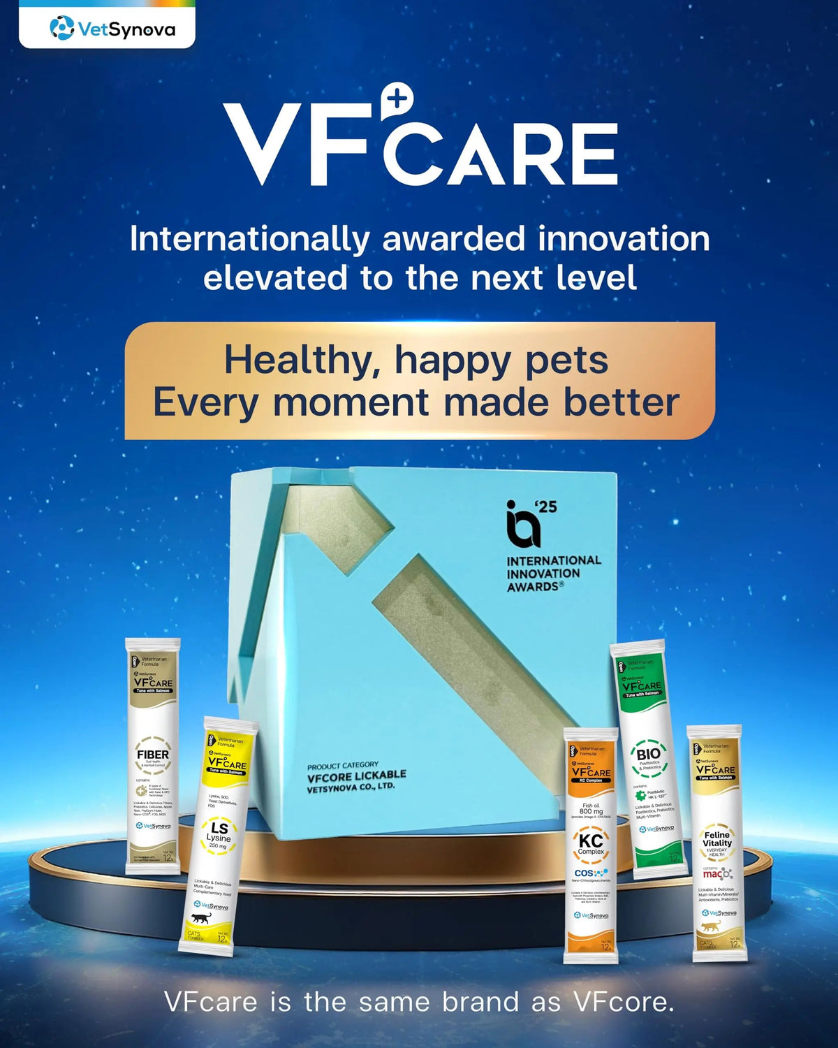VFcare BIO Supplement for Cats & Dogs – Anti Diarrhea for Dogs, Gut Health Paste with Postbiotics, Prebiotics, FOS, L-137, Yeast Extract – Anti Diarrhea for Dogs, 30 Sachets VFCAREBuy Supplements Australia