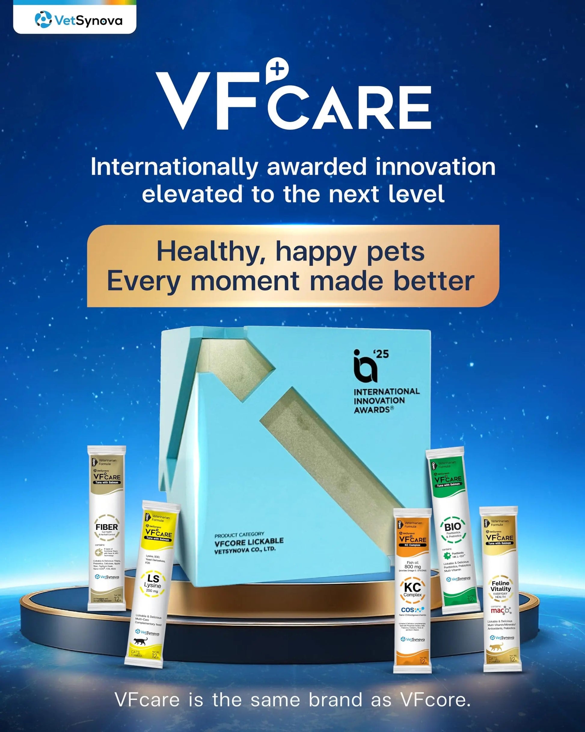VFcare BIO Supplement for Cats & Dogs – Anti Diarrhea for Dogs, Gut Health Paste with Postbiotics, Prebiotics, FOS, L-137, Yeast Extract – Anti Diarrhea for Dogs, 30 Sachets VFCAREBuy Supplements Australia