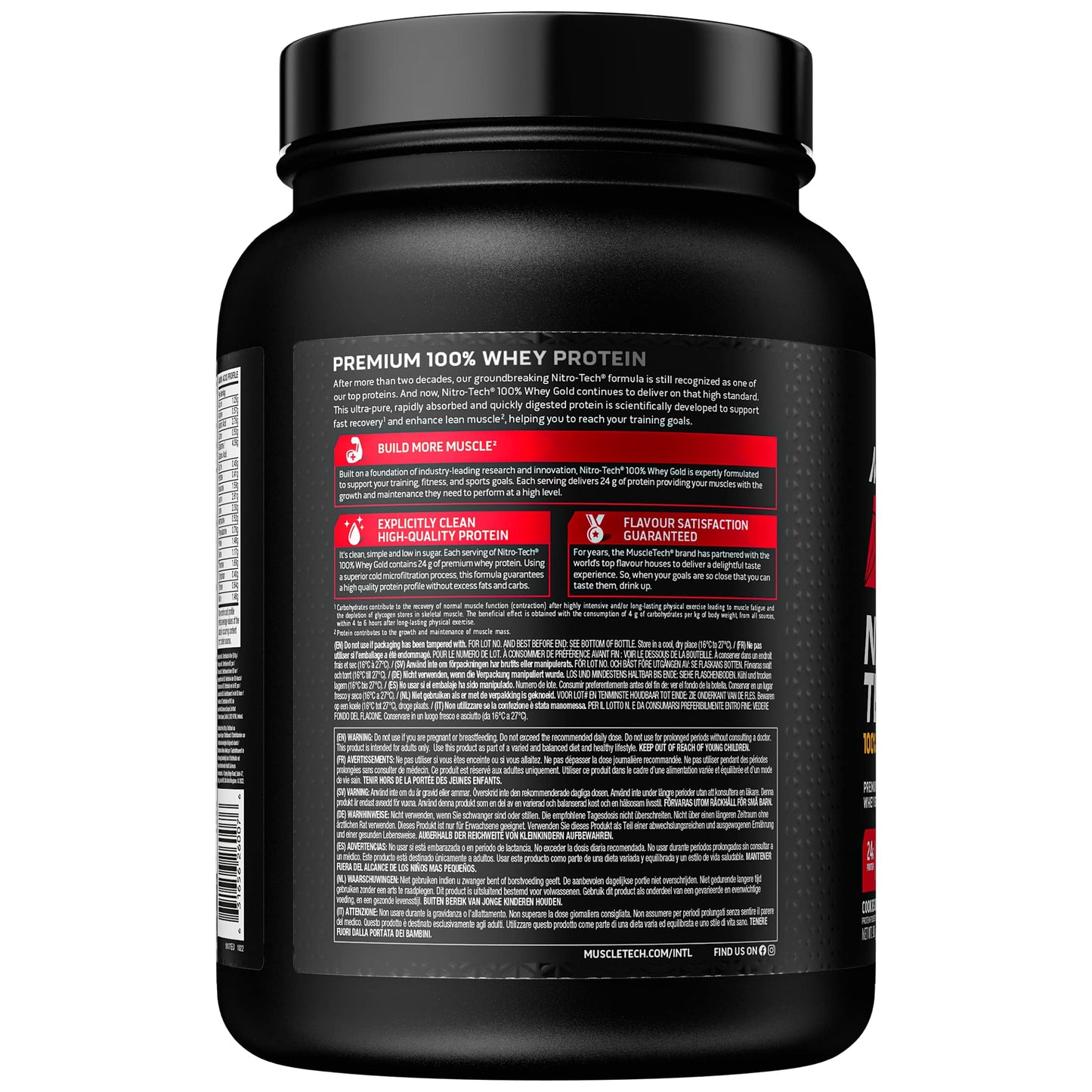 MuscleTech NitroTech 100% Whey Gold Protein Powder, Build Muscle Mass, Whey Isolate Protein Powder MuscletechBuy Supplements Australia