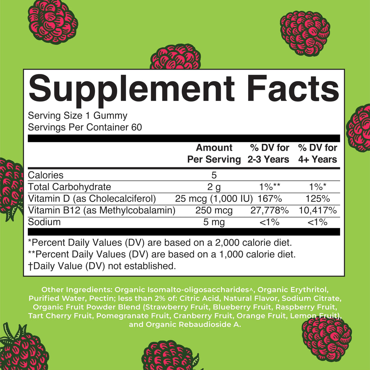 MaryRuth Organics Sugar Free | 2 Month Supply | Vitamin D & B12 Vitamin Supplements for Adults & Kids | Bone Health | Immune Support | Vegan | Non-GMO | 60 Servings MARYRUTH'SBuy Supplements Australia