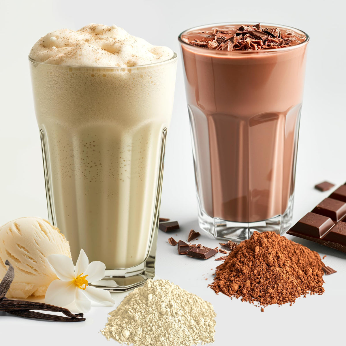 The Fittest Whole Feast Beef Protein Powder - Milk Chocolate - Grass Fed Nose to Tail Carnivore Blend Including Liver, Colostrum and Whole Bone - BCAAs - 14g Collagen, 21g Total Protein