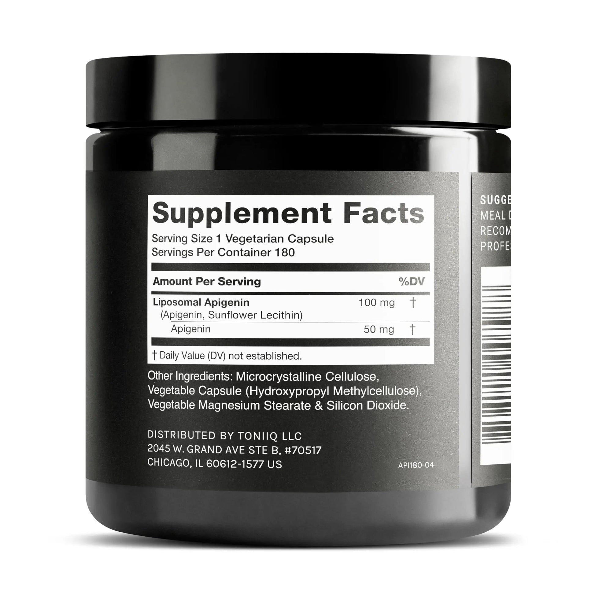 Toniiq Ultra High Strength Liposomal Apigenin - 100mg Formula - Highly Bioavailable for Superior Absorption - 180 Vegetarian Capsules Toniiq buy supplements Au