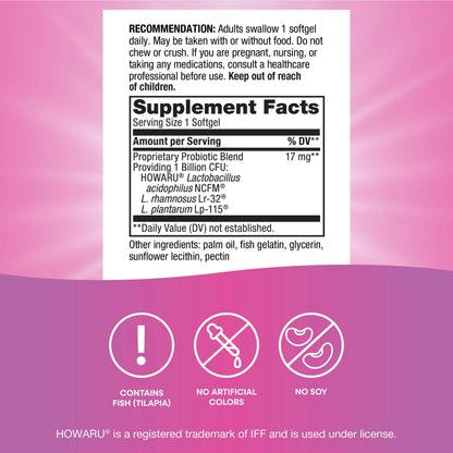 Nature's Way Pearls Women's Probiotic, Supports Women's and Digestive Health*, Protects Against Occasional Constipation & Bloating*, 1 Billion Live Cultures, 30 Softgels (Packaging May Vary) Nature's WayBuy Supplements Australia