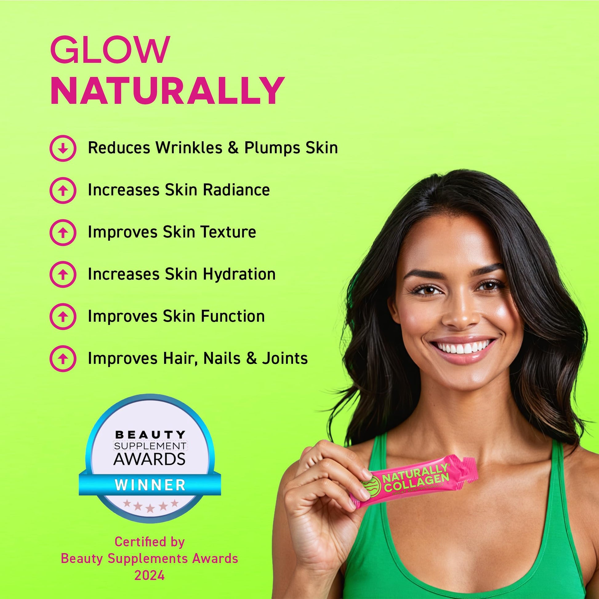 Naturally Collagen - Premium Hydrolyzed Liquid Marine Collagen Supplement - 8000mg of Collagen per Sachet Plus 180mg VIT C - Natural Tropical Fruit Flavour - 14 Sachets per Box Naturally Collagen buy supplements Au