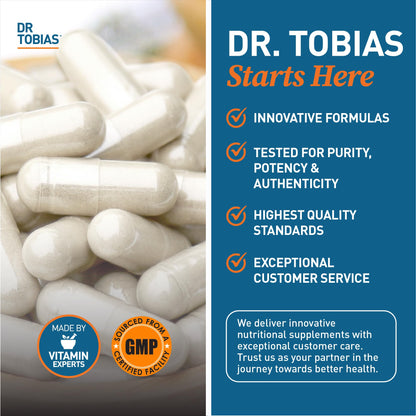 Dr. Tobias DIM Complex, Hormone Balance for Women & Men, DIM Supplement with BioPerine, Broccoli Extract & Calcium D-Glucarate Estrogen Detox Balance Complex, Non-GMO, Vegan, 60 Capsules Dr. TobiasBuy Supplements Australia