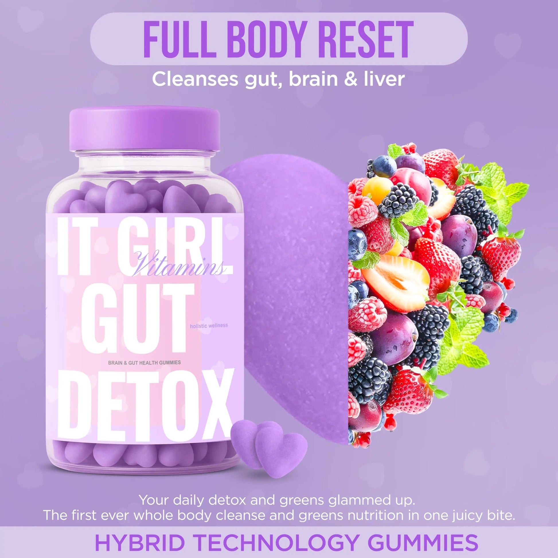 Gut Health Cleanse Detox Gummies for Women & Teens – Probiotics, Prebiotics, Digestive Enzymes & Superfoods Greens Blend – Vegan Daily Digestive Supplement for Bloating Relief, Debloat & Gut Wellness It Girl VitaminsBuy Supplements Australia