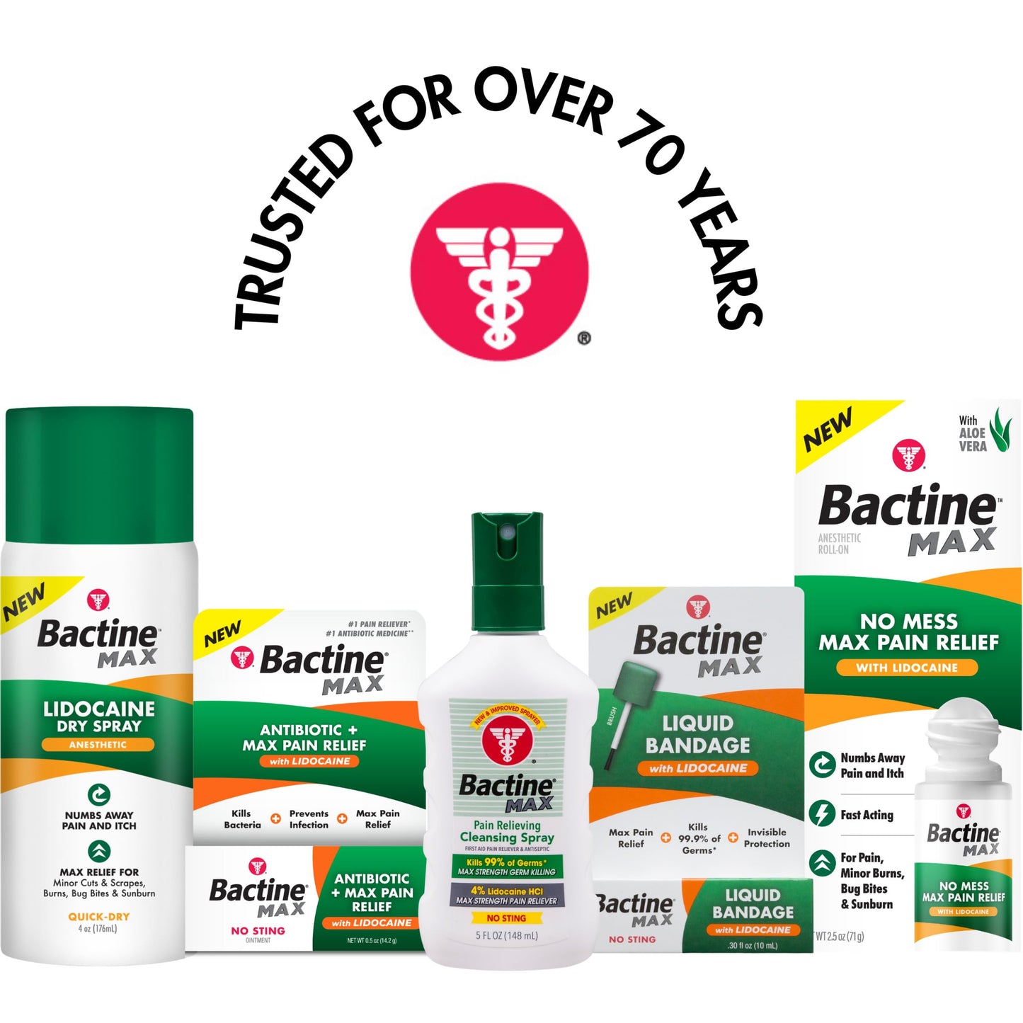Bactine Max Pain Relieving Antiseptic Spray with Lidocaine, First Aid Pain + Itch Relief, No-Sting, Kills 99% of Germs*, 5oz Bactine MAX buy supplements Au