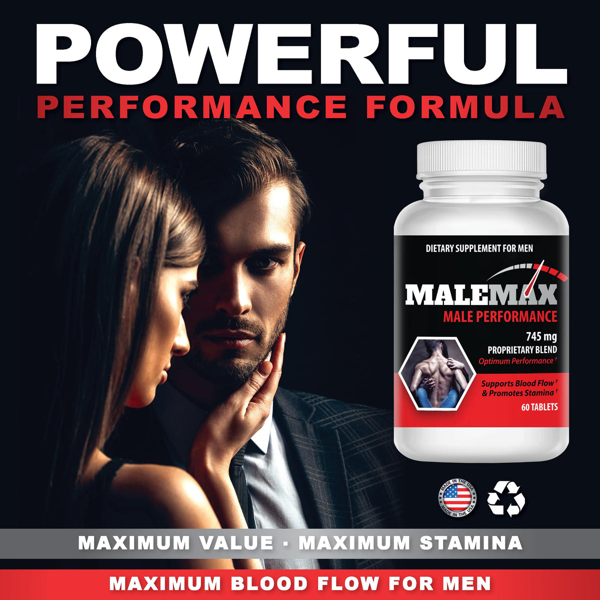 Male Enlargement Pills- Amplify Male Size- Boost Up to 3 Inches Fast- Extend in Length MaleMaxBuy Supplements Australia